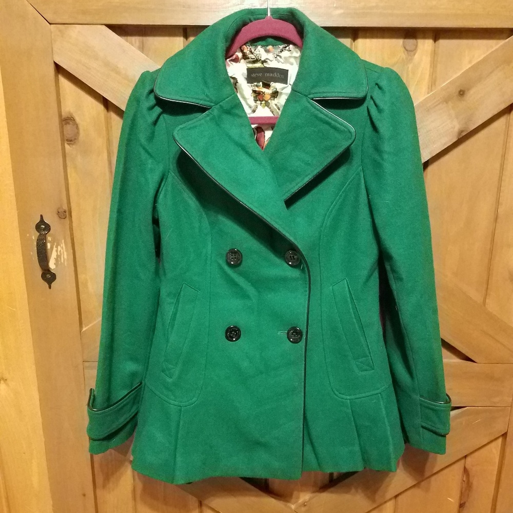 Steve Madden green pea coat
